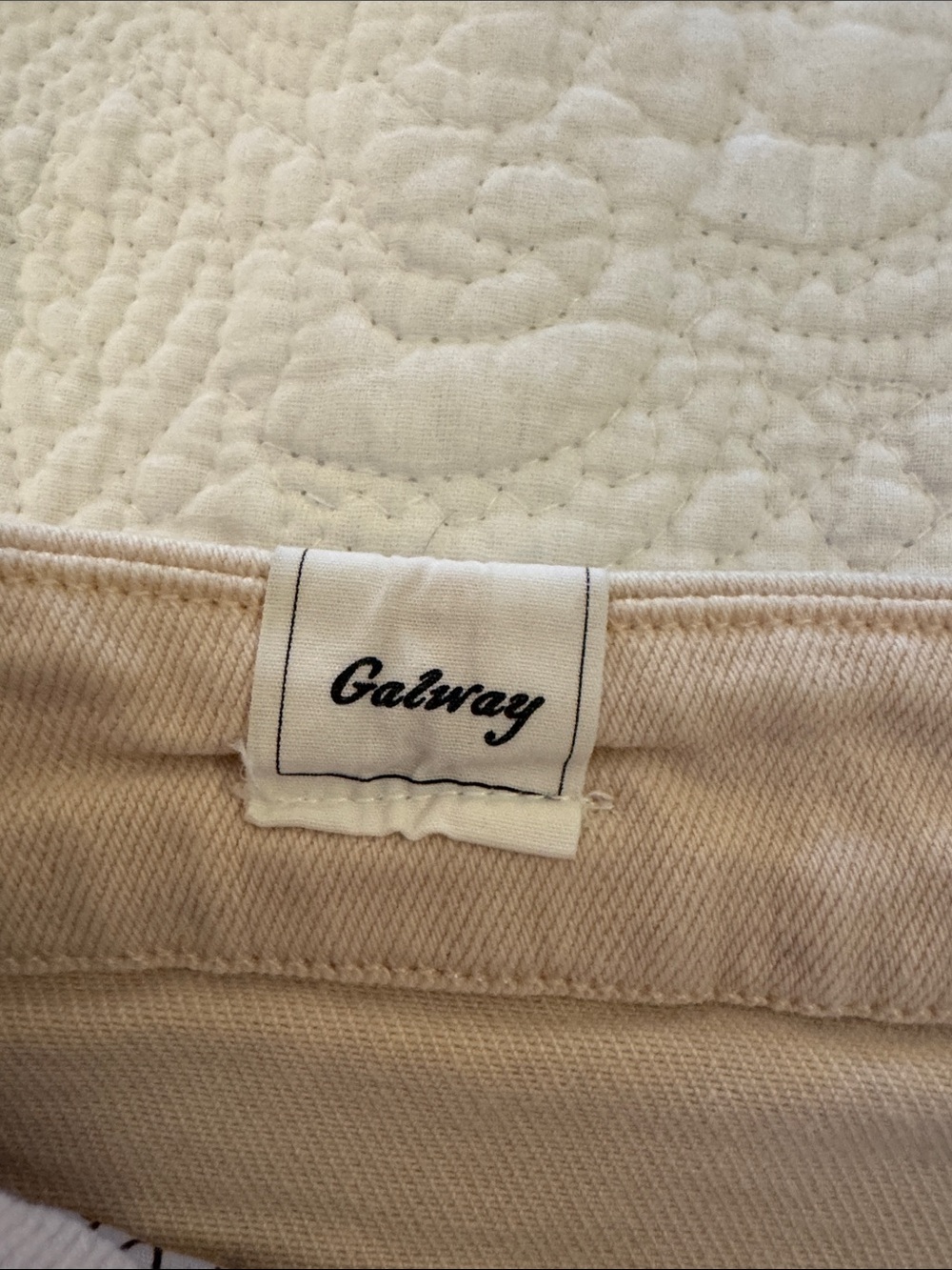 Frank & Eileen Wide-Leg Galway Jeans in Beige - Picture 4 of 8